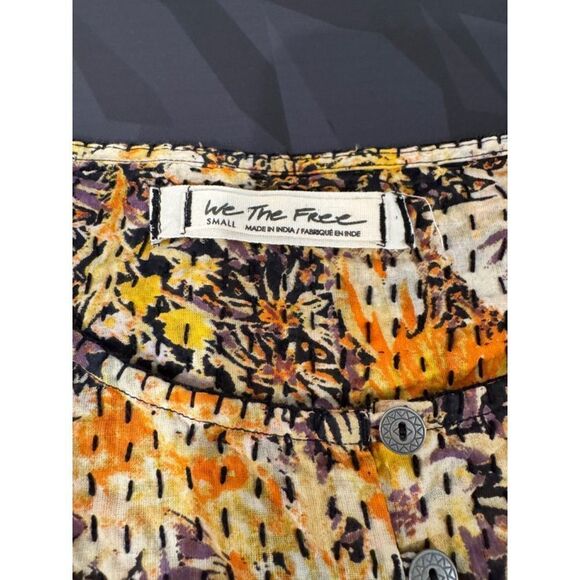 Free People We The Free Cool Meadows Floral Print Boho Top - Picture 8 of 8